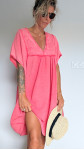 ROBE MALVINA GAZE TERRACOTTA