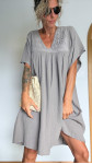 ROBE MALVINA GAZE TAUPE