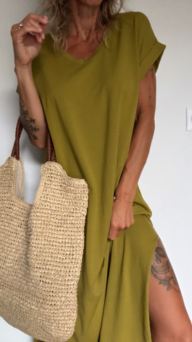 ROBE TSHIRT HÉLOISE OLIVE