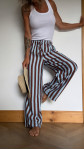 PANTALON MALONE RAYÉ CIEL/ CAFÉ
