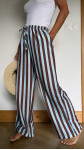 PANTALON MALONE RAYÉ CIEL/ CAFÉ
