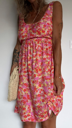 ROBE SILANE FLEURIE