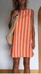 ROBE JOHANNA RAYURES ROSE