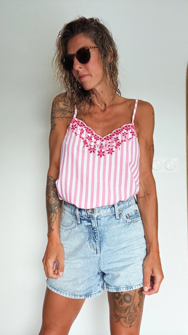 DÉBARDEUR LOUISON ROSE
