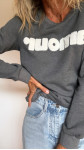 SWEAT AMOUR GRIS