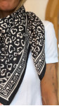 FOULARD GM LEO GRIS