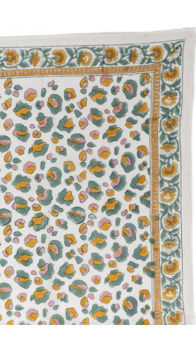 FOULARD ROSA LEOPARD SAUGE