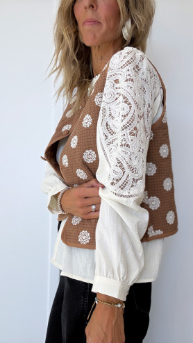 GILET GASTON CAMEL