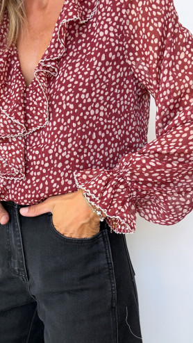 BLOUSE ANA BORDEAUX