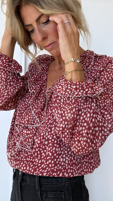 BLOUSE ANA BORDEAUX