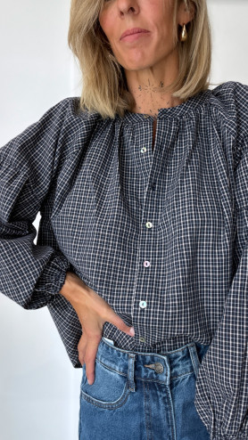 BLOUSE MALORY BLEUE
