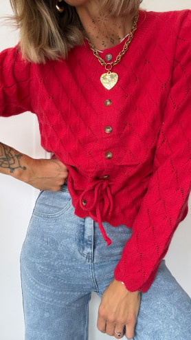 PULL MADIE ROUGE