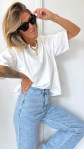 T-SHIRT MOKA BLANC