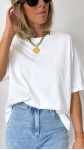 T-SHIRT MOKA BLANC