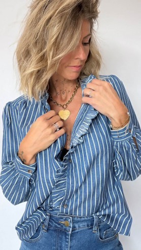 CHEMISE JENNY BLEUE