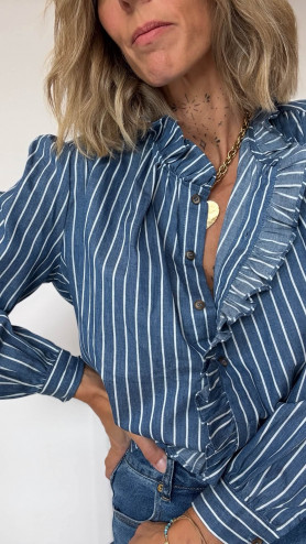 CHEMISE JENNY BLEUE