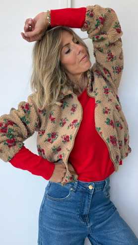 MANTEAU ALBANE ROUGE