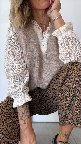 PULL ESTEBAN TAUPE
