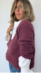 GILET BÉRÉNICE PRUNE